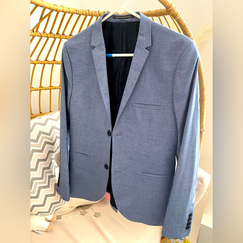 H&M blue blazer super skinny fit 38R